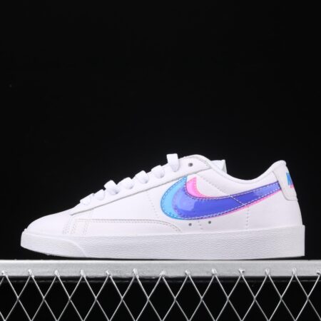 NIKE Blazer Low PRM Trail Blazers two-color Swoosh leisure sports board shoes 454471-176