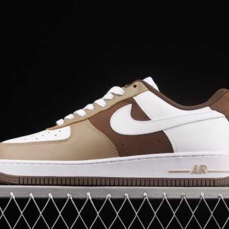 NIKE Air Force 1x07 Cappuccino cappuccino low-side color casual board shoes CW2288-902