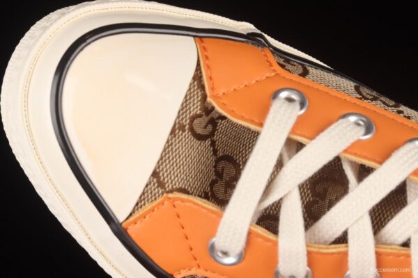 Remake Con Gucci x Converse Converse Trend High Top Casual Sneakers 169768C - Image 10