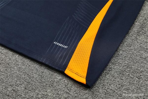 24/25 Real Madrid Navy Half Zipper Jacket+Long Pants - Image 10