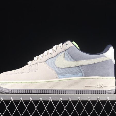 NIKE Air Force 11407Low water pattern blue low-top casual board shoes DO2339-114,