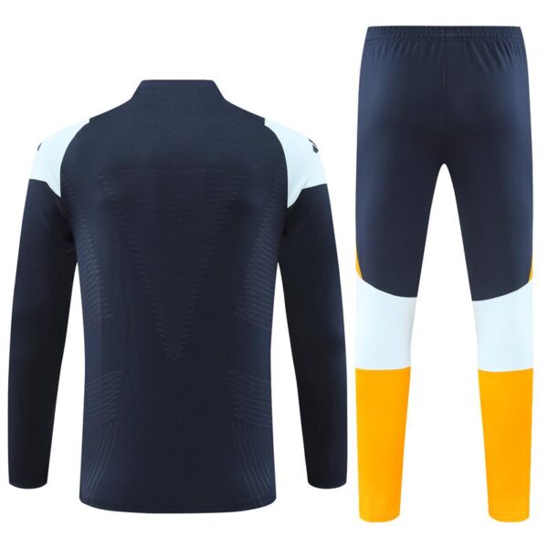 24/25 Real Madrid Navy Half Zipper Jacket+Long Pants - Image 16