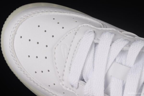 NIKE Air Force 1: 07 Mid WB dazzling ribbon lamp state size Kids 314197-8200 - Image 9