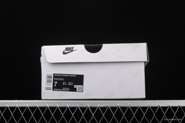 NIKE Air Max 270React new high-frequency mesh hollowing out function half-palm air cushion running shoes CW0630-100 - Image 10