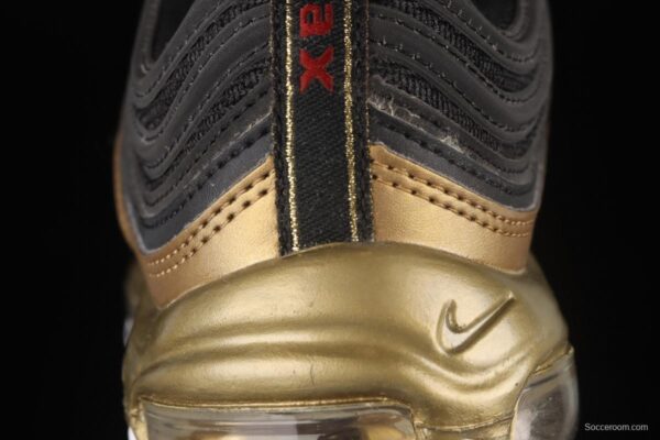 NIKE Air Max 97 SE bullet black gold matching air cushion running shoes AQ4137-200 - Image 6