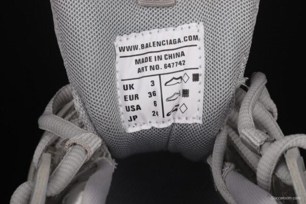 Balenciaga Sneaker Tess s.Gomma Res BI ALV/TIS EFF NUBUK/TIS E 2020 latest color matching trend running shoes W3BM41200 - Image 5