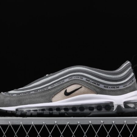 NIKE Air Max 97 ND space gray suede air cushion running shoes 923288-001