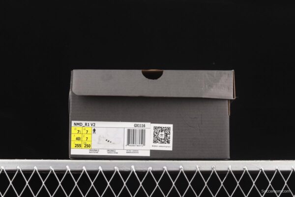 Adidas NMD R1 Boost V2 GX1116 second generation elastic knitted surface popcorn running shoes - Image 7