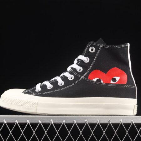 Converse All Star x CDG 2021 Sichuan Jiubao Ling co-named 1CL876 high-top casual board shoes.