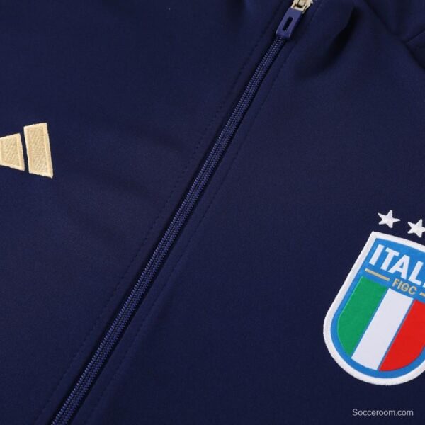 2024 Italy Navy Full Zipper Jacket +Long Pants - Image 7