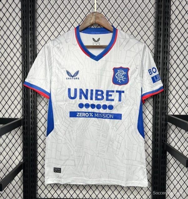 24/25 Glasgow Rangers Away White Jersey - Image 2