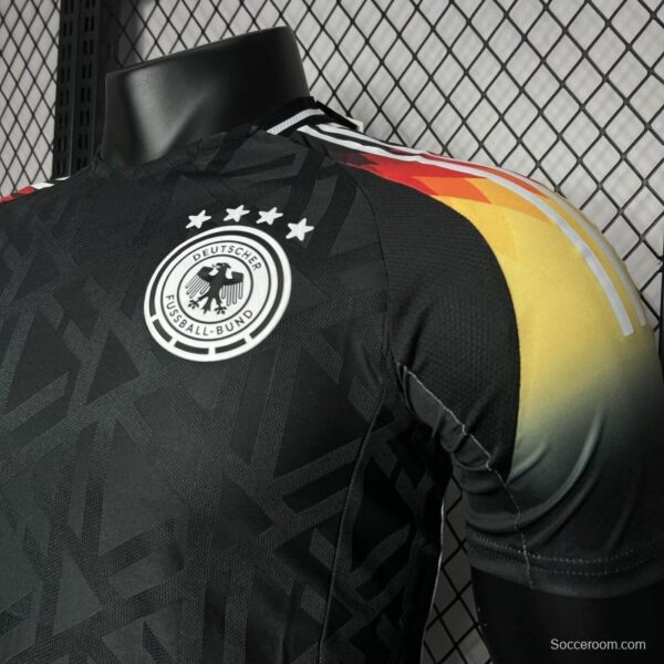 Player Version 2024 Germany Euro Black Pre-match Training Jersey - Image 3