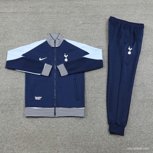 24/25 Tottenham Spur Navy Full Zipper Jacket +Long Pants - Image 12