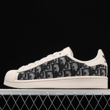 Dior x Adidas Originals Superstar C16650 Dior joint style shell head classic leisure sports board shoes