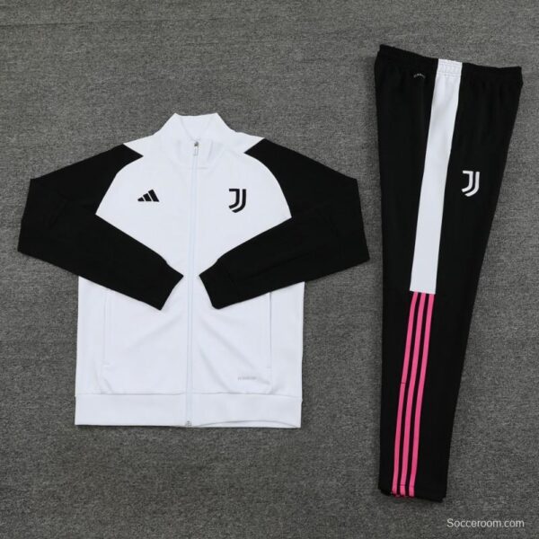 23/24 Juventus White Full Zipper Jacket+Pants - Image 11