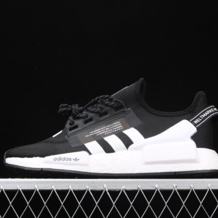 Adidas NMD R1 Boost V2 FV9021 second generation elastic knitted noodles fish scale popcorn running shoes