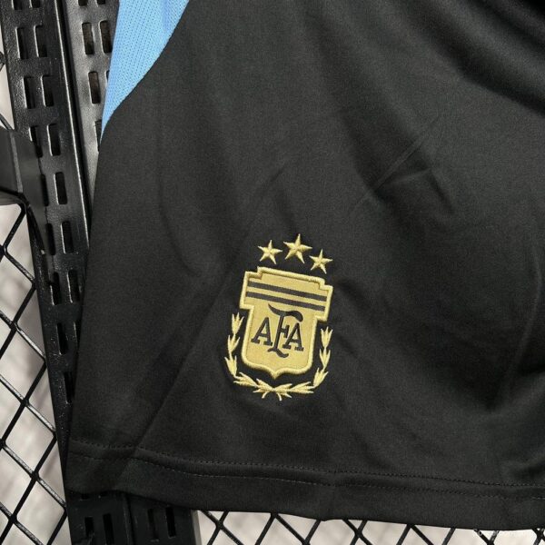 2024 Argentina Home Black Shorts - Image 3