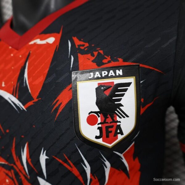 Player Version 2024 Japan Dragon Ball Goku Red/Black Jersey - Image 5
