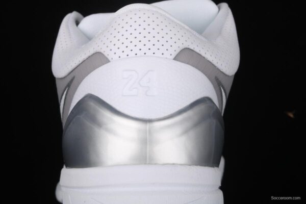 NIKE Zoom Kobe 4 Prelude collection grade Kobe Bryant fourth generation silver low-top men's basketball shoes 344335-111, - Image 4
