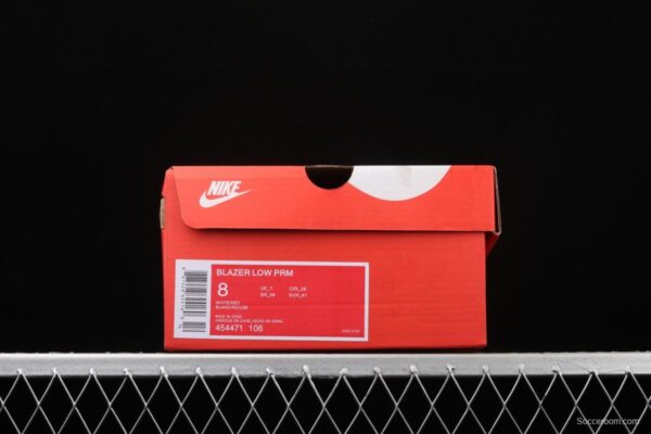 NIKE Blazer Low Prm Trail Blazers low-top skateboard shoes 454471-106 - Image 10