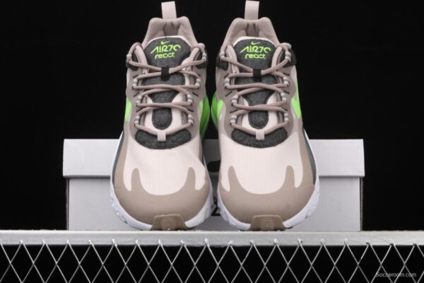 NIKE Air Max 270React new high-frequency mesh hollowing out function half-palm air cushion running shoes CQ4598-231 - Image 12
