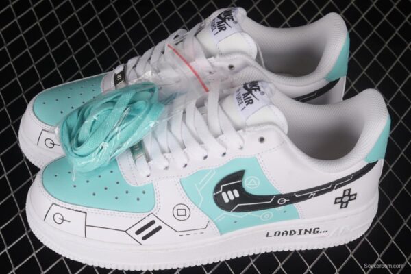 NIKE Air Force 1'07 Low PS5 Video Game Theme Low Top Sports Casual Sneakers DD8959-103 - Image 10