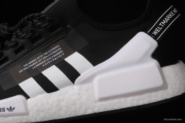 Adidas NMD R1 Boost V2 FV9021 second generation elastic knitted noodles fish scale popcorn running shoes - Image 6