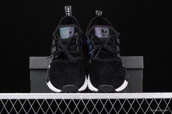 Adidas NMD_R1 F97579 pig leather black and white running shoes - Image 7