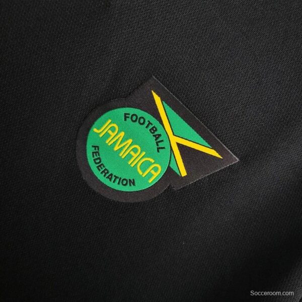 2024 Jamaica Adicolor Classics 3 Stripes Black T-Shirt - Image 6
