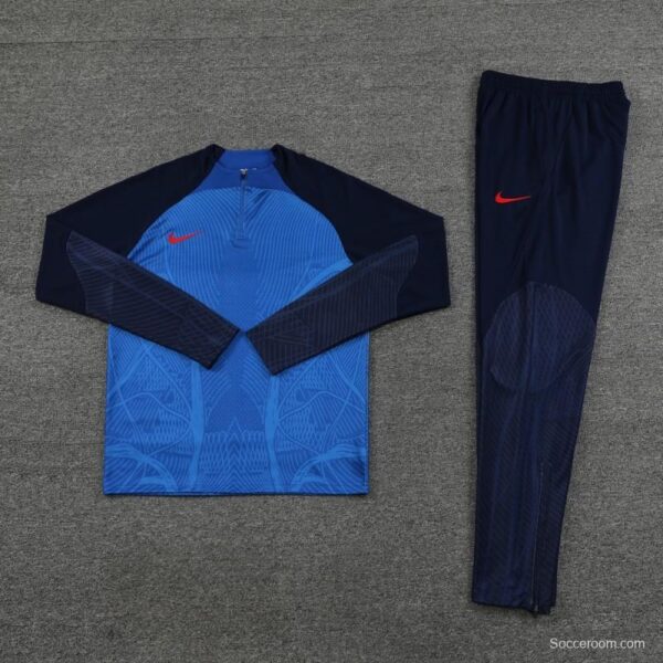 2024 Nike Blue/Navy Half Zipper Jacket+Pants - Image 3