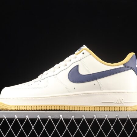 NIKE Air Force 1x07 Low white, yellow and black hook low-top casual board shoes AQ2288-111,