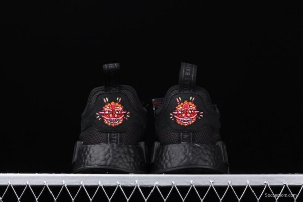 Adidas NMD_R1 G27576 year of Pig Limited Lion Dance embroidered running shoes Dongguan original large granule Super soft feet - Image 6