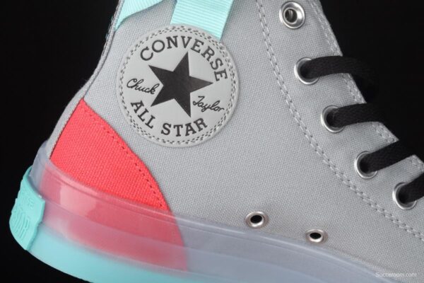 Converse Chuck Taylor All Star CX neutral crystal jelly soles hit color canvas high upper shoes 171693C - Image 6