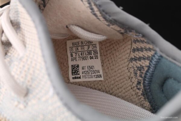 Adidas Yeezy Boost 350 V2 Israfil FZ5421 Darth Coconut 350 second Generation Silver Blue Angel Color BASF Popcorn - Image 5