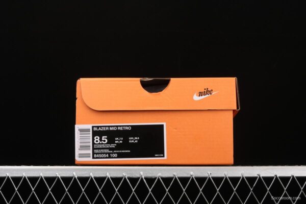 NIKE Blazer Mid Retro trailblazer leather high-top leisure sports board shoes 845054-100 - Image 10