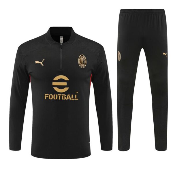 24/25 AC Milan Red Half Zipper Jacket+Long Pants - Image 18
