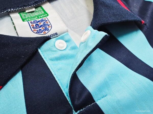 Retro 1992 England Third Blue Jersey - Image 6