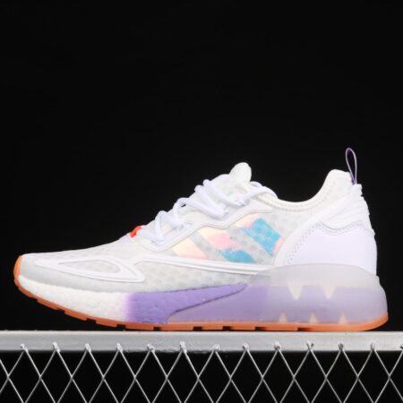Adidas ZX 2K Boost GV7760 2020 summer new clover popcorn vintage running shoes