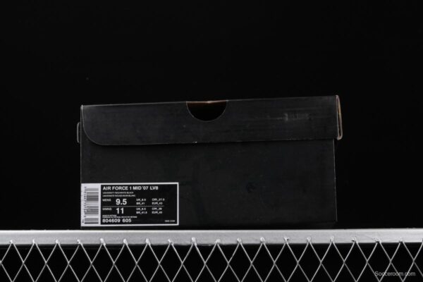 NIKE Air Force 1 Mid'07 Lv8 red and black OW letter casual board shoes 804609-605 - Image 10