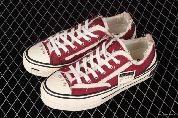 IMPACT x VESSEL G.O.P. LOW deconstructs S20XC01WR for high canvas vulcanized board shoes with overlapping thick soles and low sides - Image 8