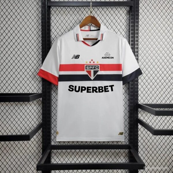 24/25 Sao Paulo Home Jersey + All Sponsors - Image 5