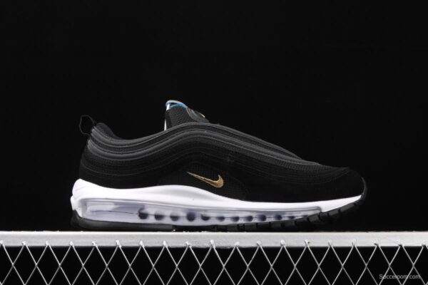 NIKE Air Max 97 QS Olympic black gold 3M reflective bullet air cushion running shoes CI3708-001 - Image 15