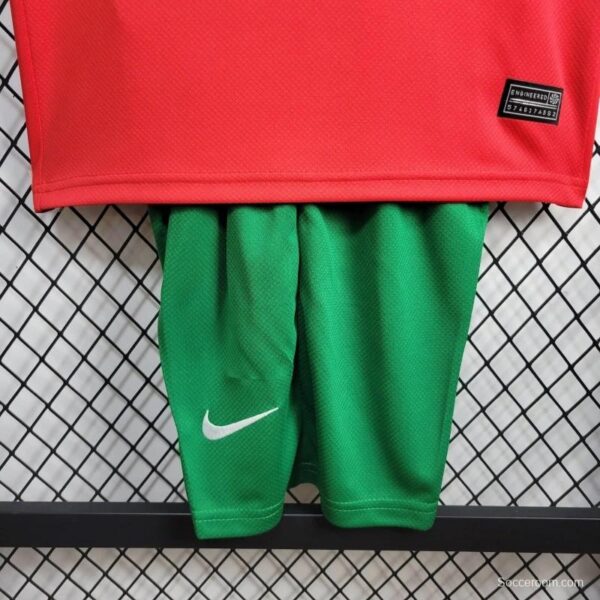 2024 Kids Portugal Home Jersey - Image 7