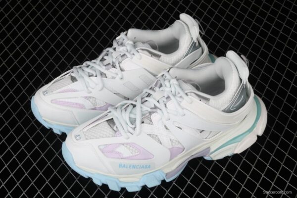 Balenciaga Sneaker Tess s.Gomma Res BI ALV/TIS EFF NUBUK/TIS E 2020 latest color matching trend running shoes W3AC49045 - Image 11