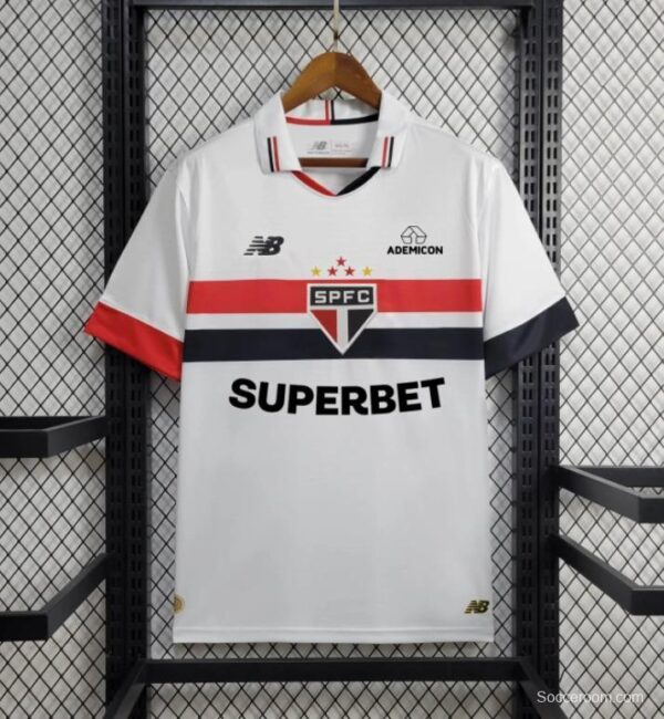 24/25 Sao Paulo Home Jersey + All Sponsors - Image 7