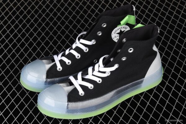 Converse Chuck Taylor All Star CX neutral crystal jelly soles green impact color canvas high upper shoes 170834C - Image 10
