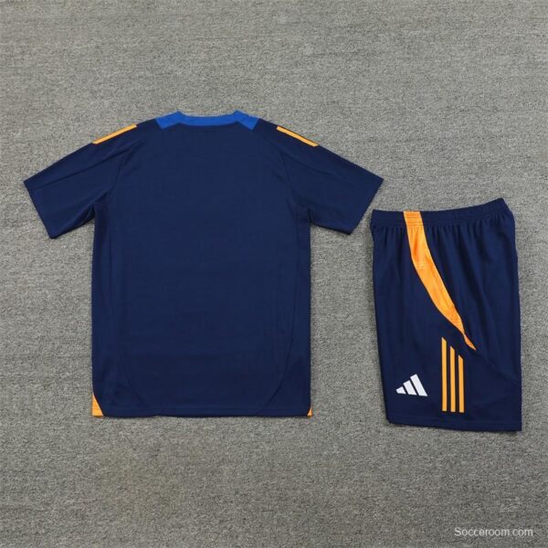 24/25 Juventus Navy Short Sleeve Jersey+Shorts - Image 2