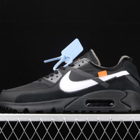 OFF-White x NIKE Air Max 90 OW joint limited edition classic air cushion running shoes AA7293-001