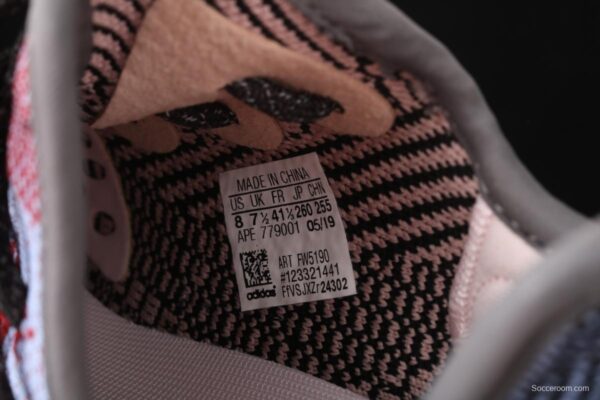 Adidas Yeezy Boost 350V2 Yecheil FW5190 Darth Coconut 350 second generation hollowed-out splicing colorful angel color - Image 6