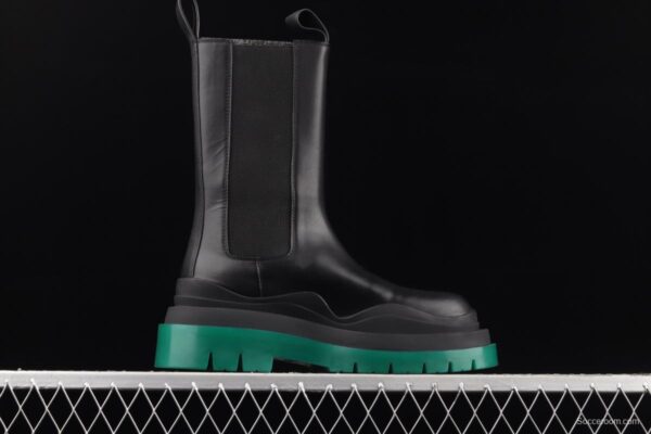 Bottega Veneta high-top casual leather boots - Image 13